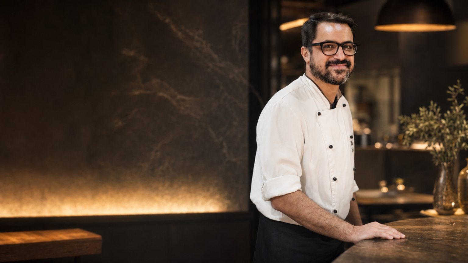 Chef Marco Serra — signature dish